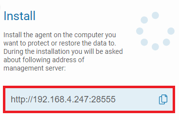 Service's IP address and port