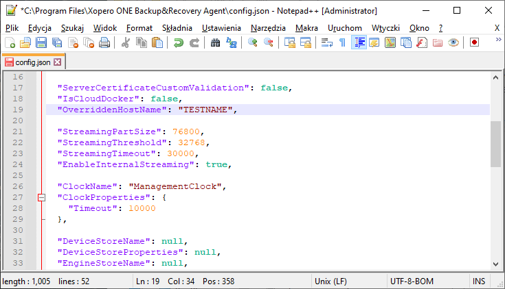 notepad  json configuration4