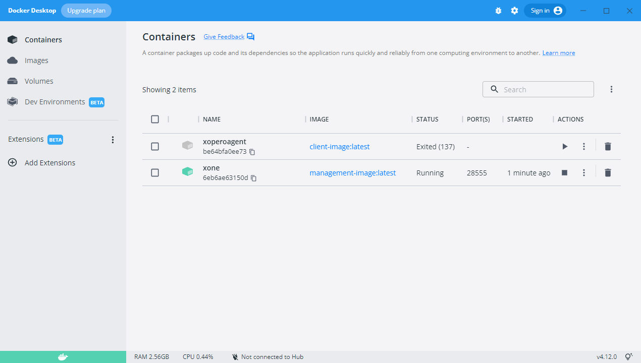 Docker GUI