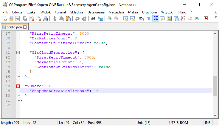 notepad  json configuration5