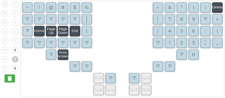 taikohub-dactyl-manuform-keyboard-with-three-keyed-thumb-cluster-keyboard-layout-lower-layer