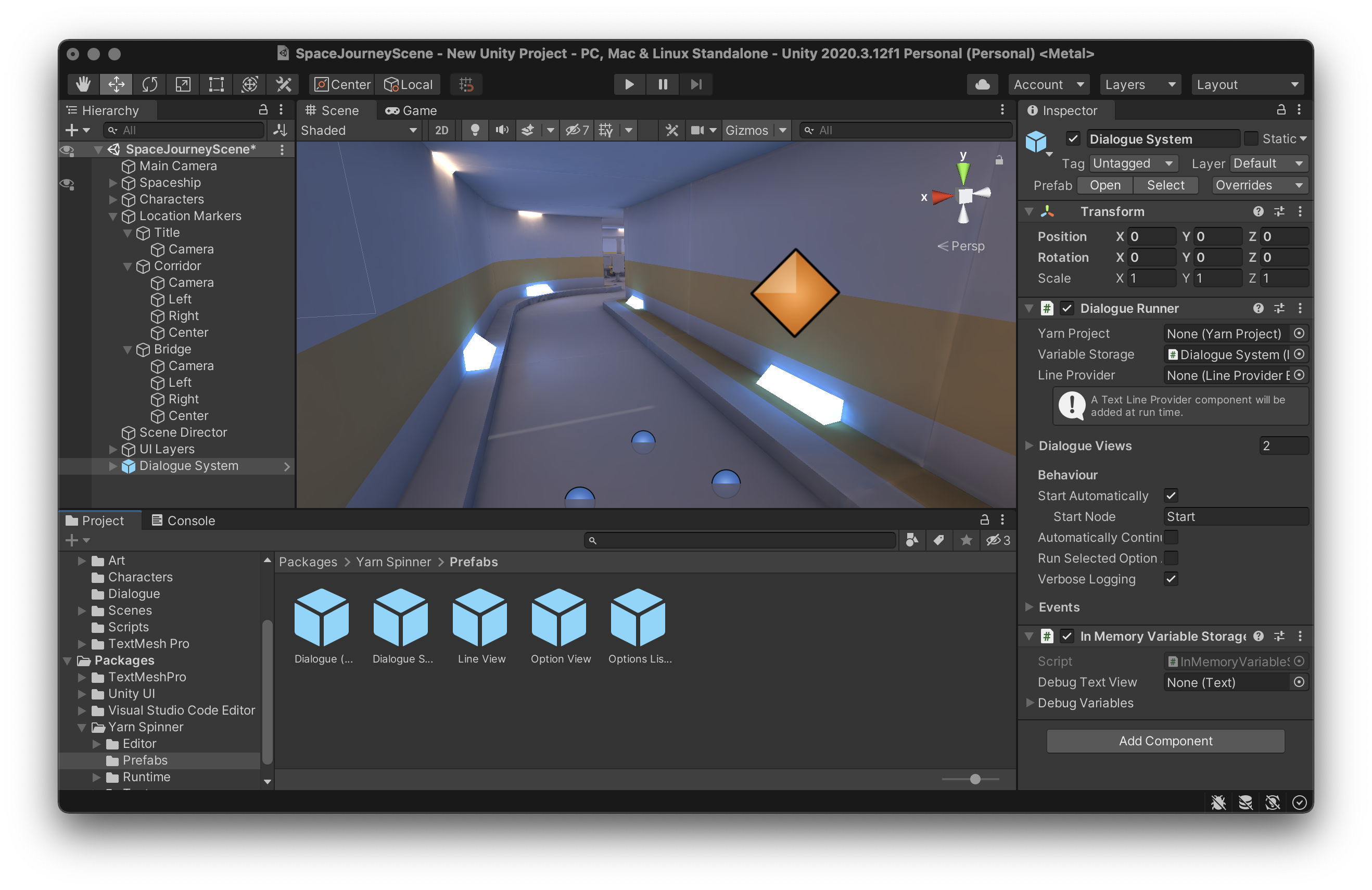 ChooseYourPath Game with Visuals Yarn Spinner