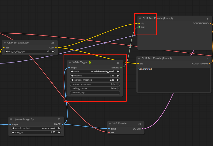 ComfyUI Image Conversion - BReverse-engineer Prompts: WD14 Tagger Node 1