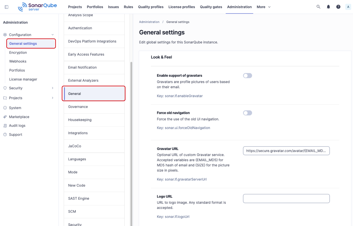 Customize the look and feel of your SonarQube Server instance
