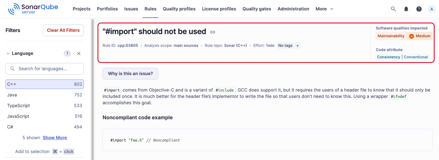 Rule details