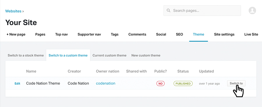 Finding and applying your Candidate theme