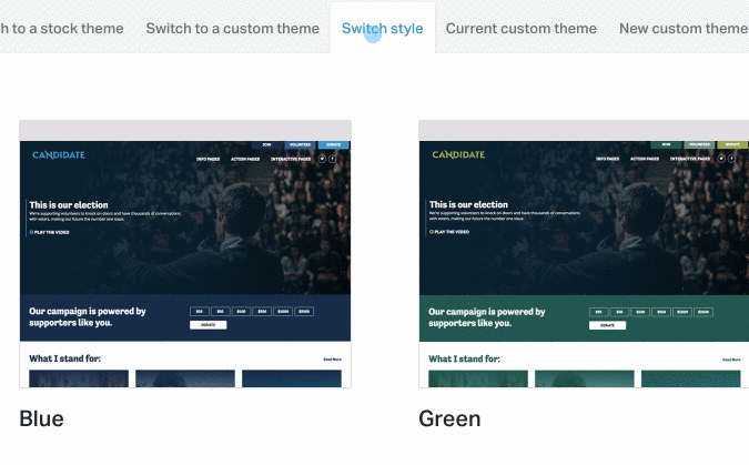 Switching the colour style for your CodeNation theme
