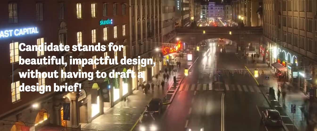 Candidate's Background Video Example