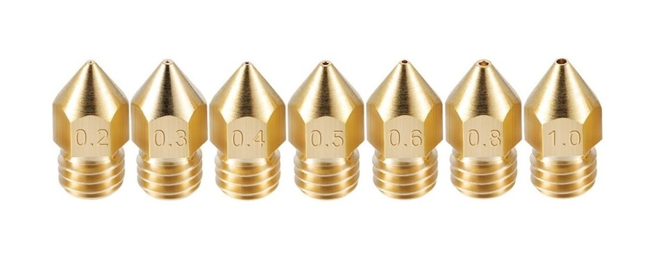 Comparativa de diámetros de nozzle