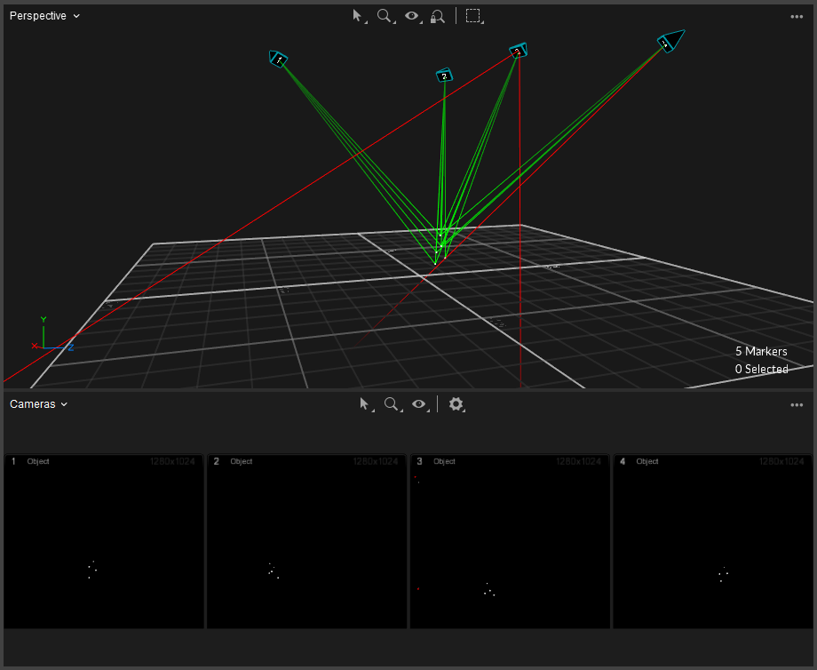 Untracked rays in a volume.