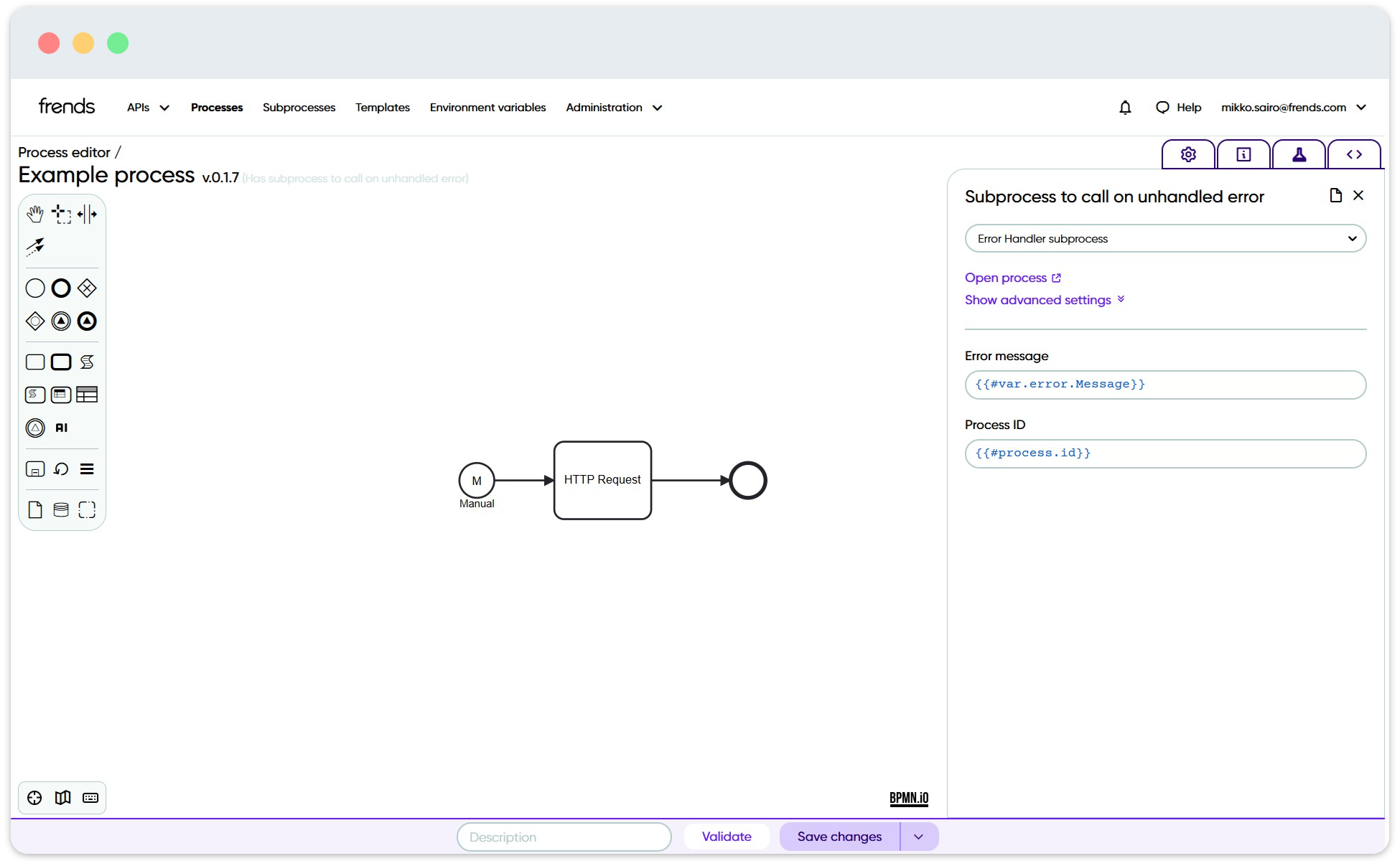 Image showing parameters for Subprocess to call on unhandled error.