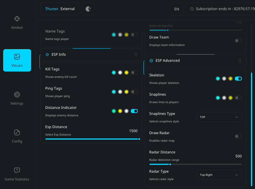 إعدادات ESP 2