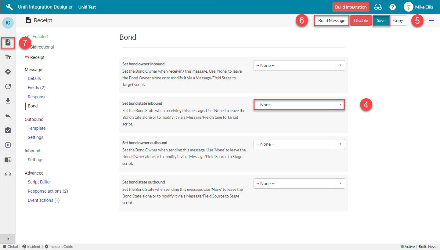 Receipt Message Unifi Documentation