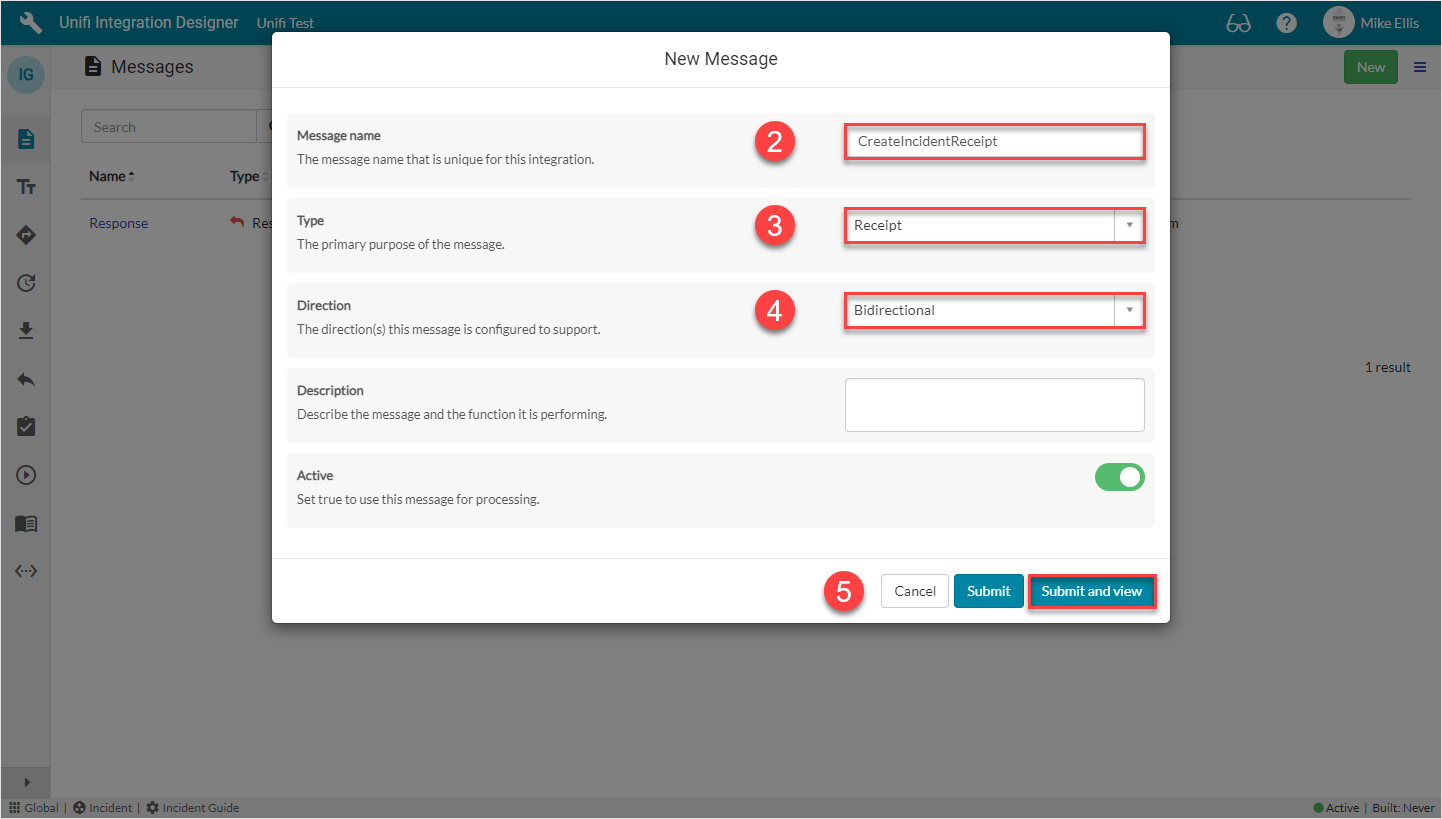 CreateIncidentReceipt Message Unifi Documentation