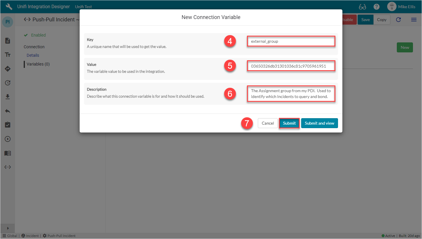 Connection Variables Unifi Documentation