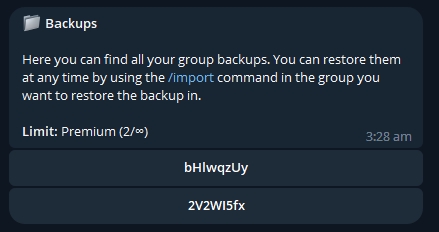 Check backups screenshot