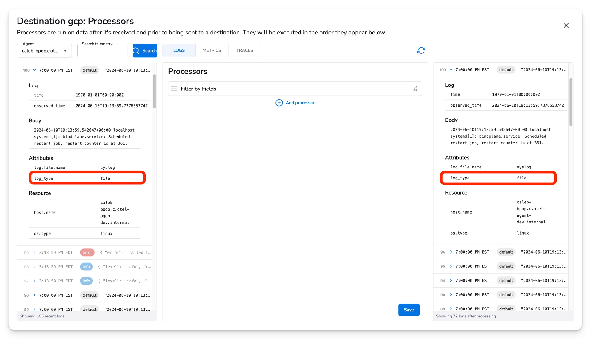 Bindplane docs - Routing Telemetry - image 6