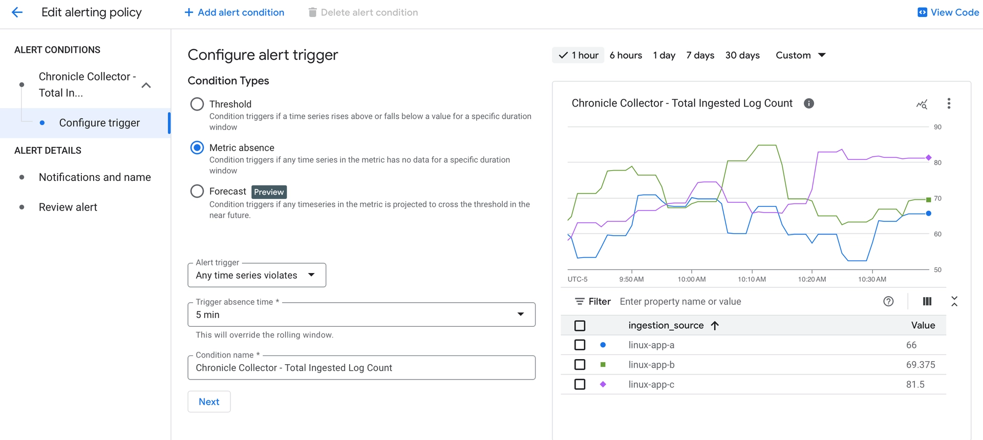 Bindplane docs - Google SecOps Silent Host Monitoring - image 4