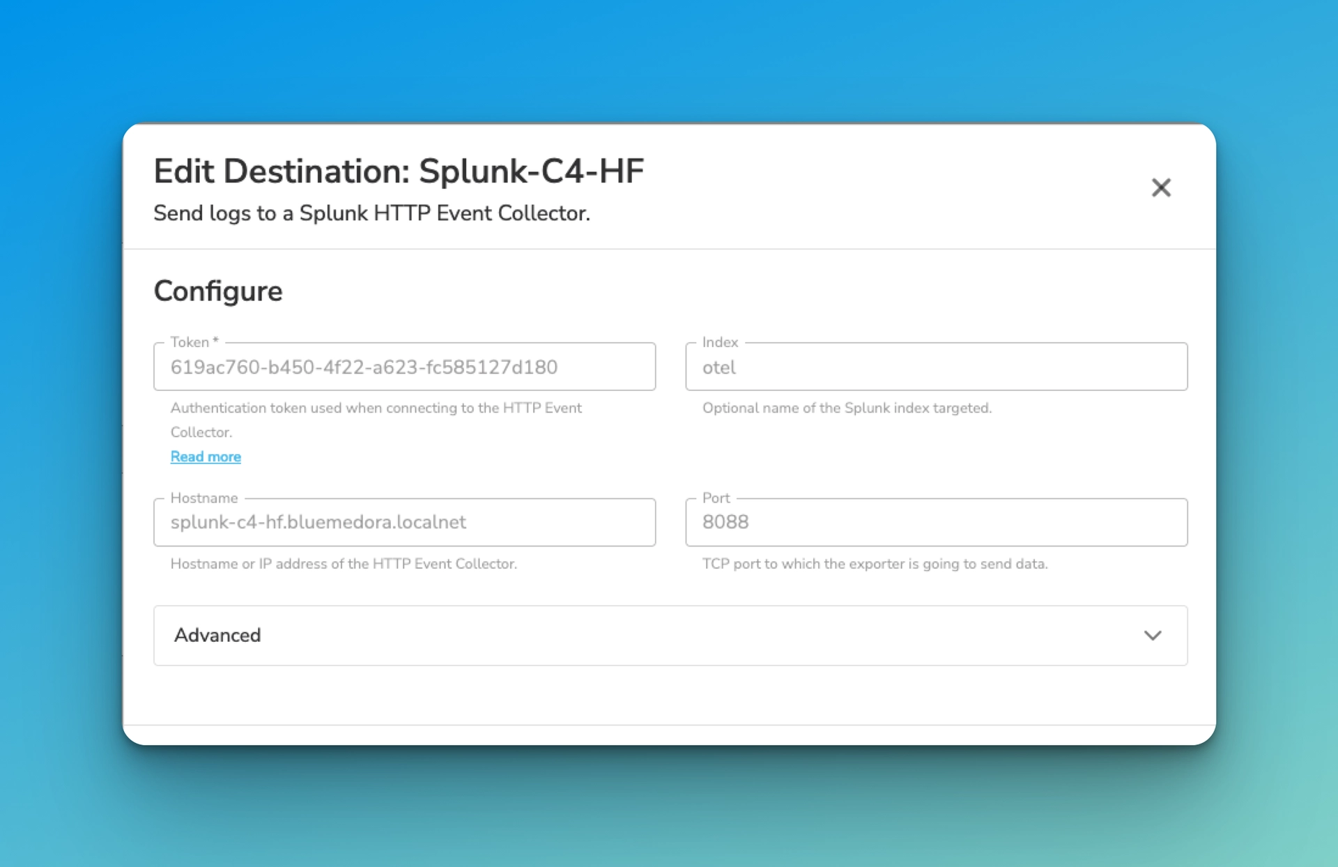 Bindplane docs - Using Splunk UF with Bindplane - image 2