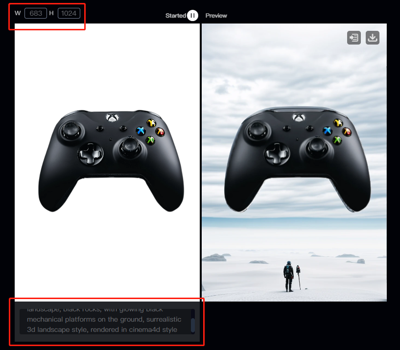 SeaArt Canvas - Realtime Canvas - Scale Adjustment