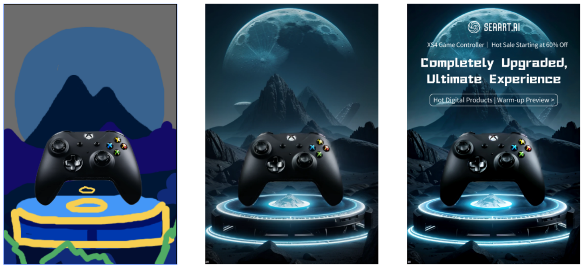 SeaArt Canvas - Final Result