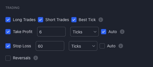 TradingView Settings