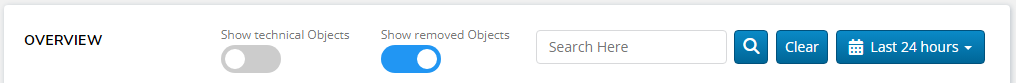 Show removed Objects switch