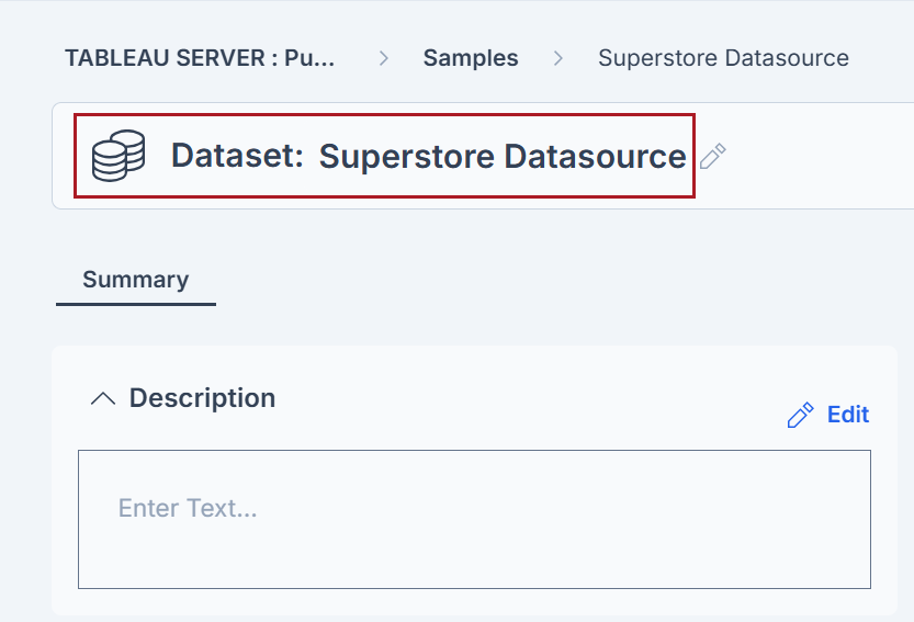 PDC BI hireachry view of tableau server