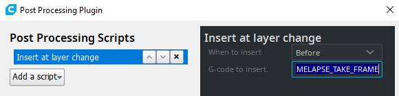 Cura timelapse gcode