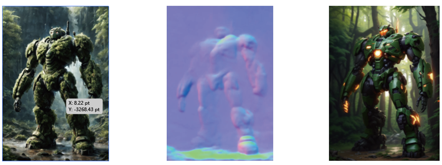 Comparison of the original image, Normal Bae image and result image