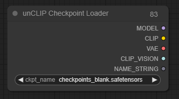 Loaders - unCLIP Checkpoint Loader