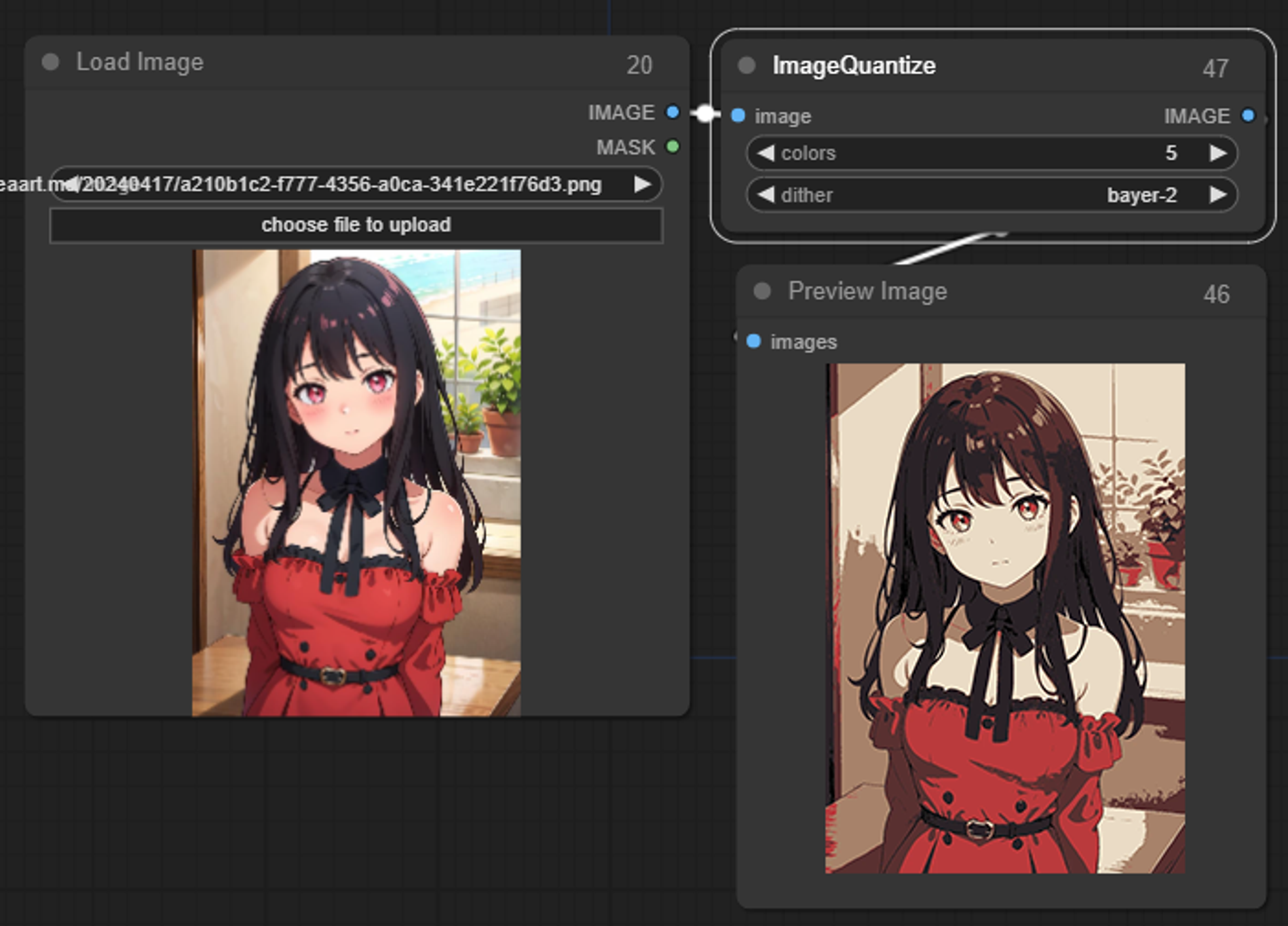 Core Nodes - Image Quantize