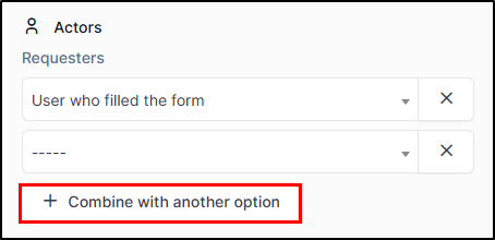 Combiner une option avec une autre option