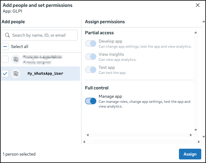 Assigner les permissions