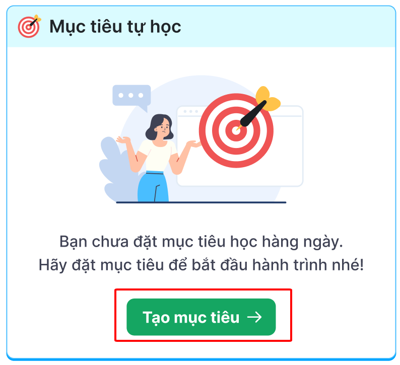 Hình 4-22: Tạo mục tiêu học