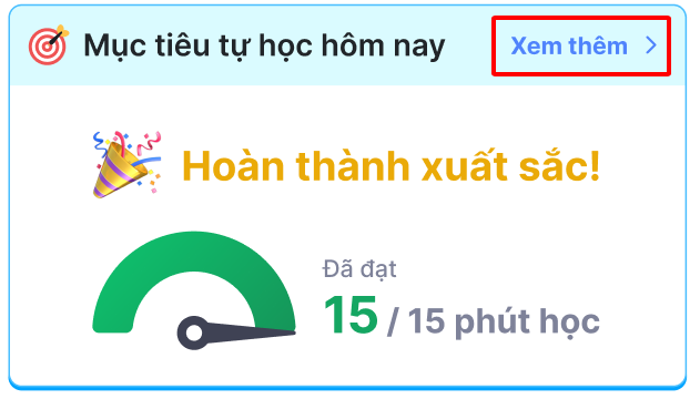Hình 4-24: Mục tiêu hoàn thành