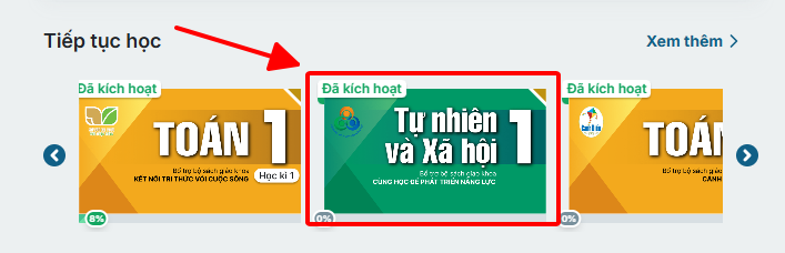 Hình 4-19: Mở chương trình học