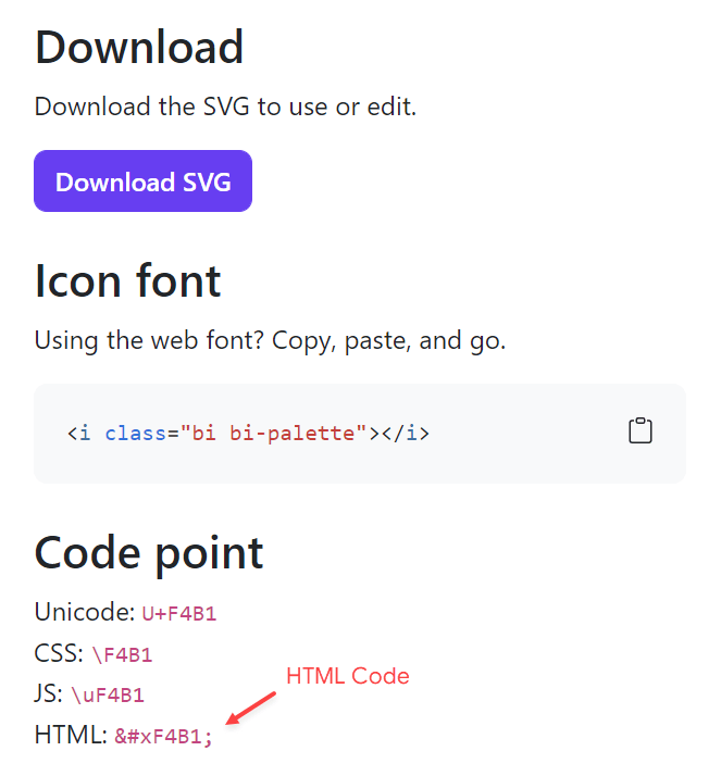 Bootstrap icon