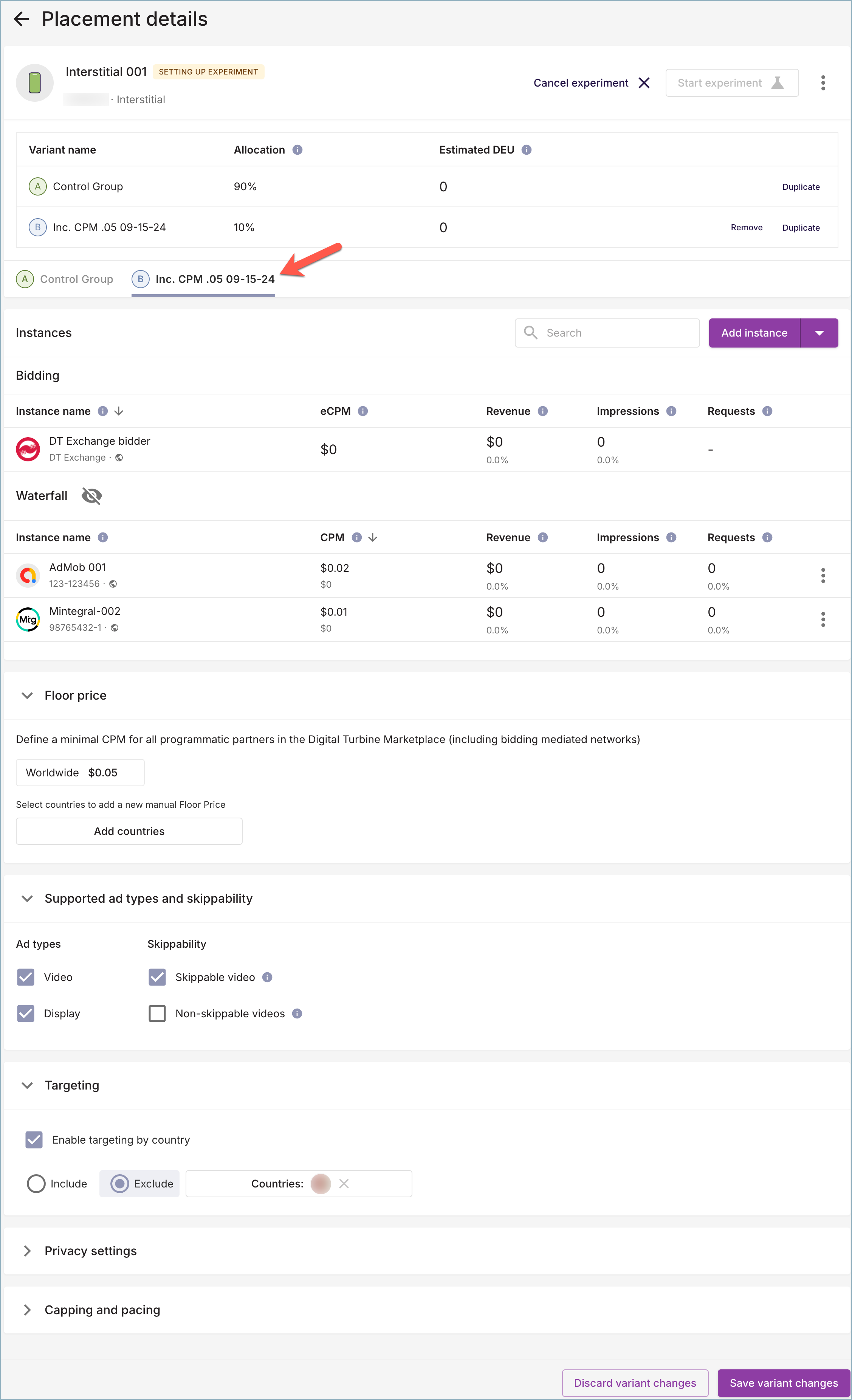 Variant Modifications