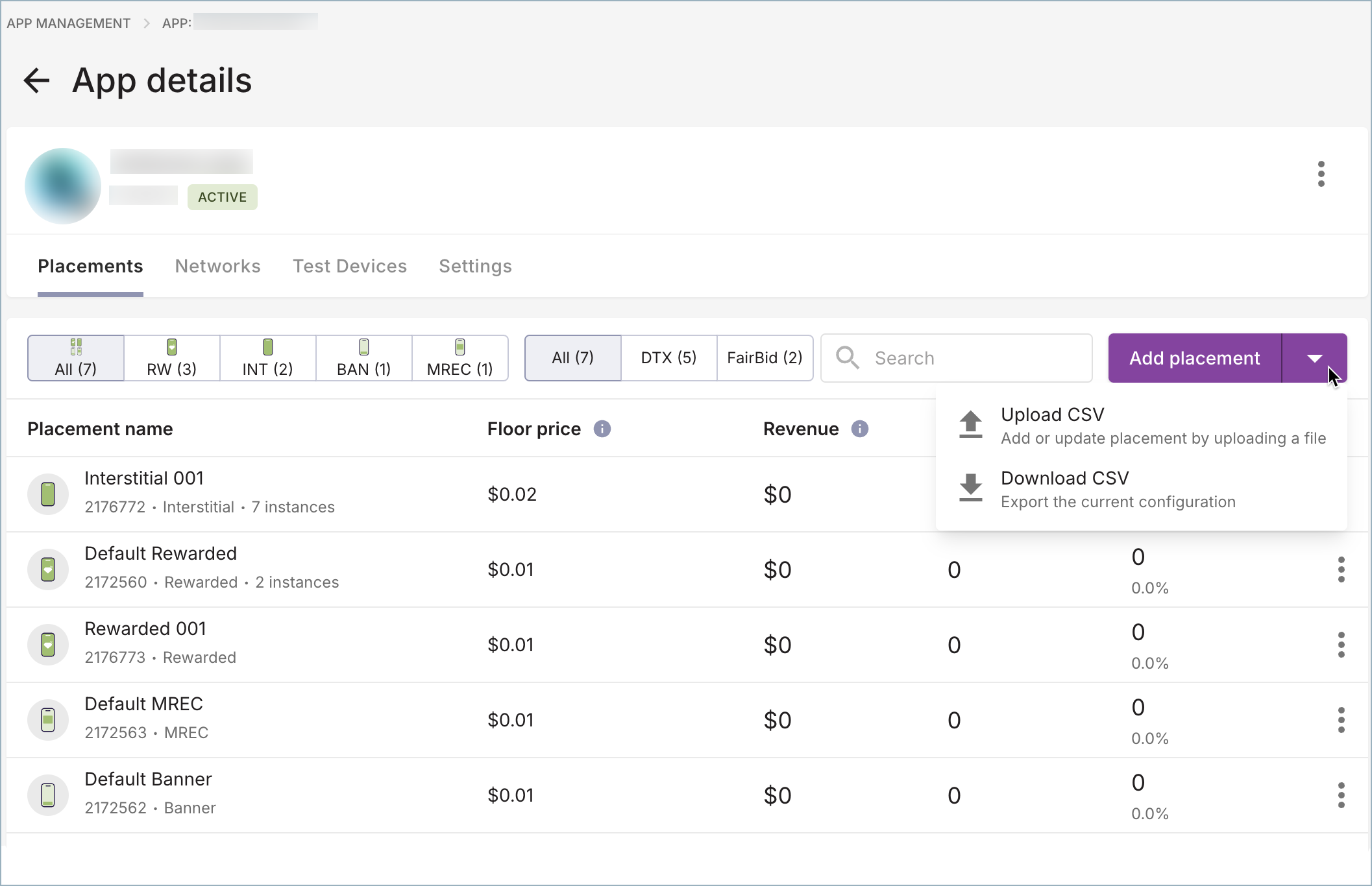 Drop-down for CSV Uploads