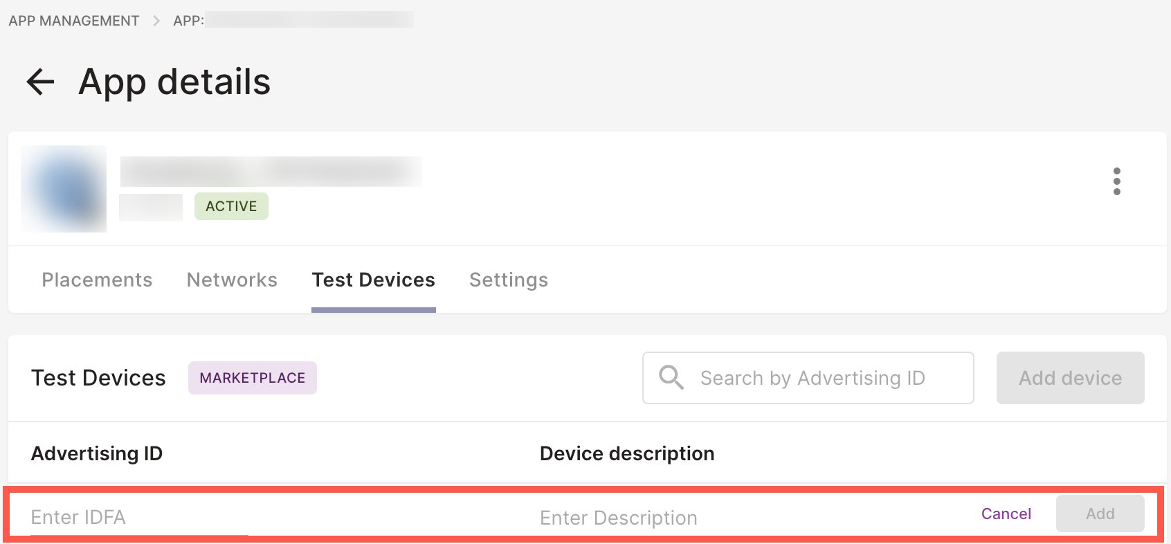 Row for new test device