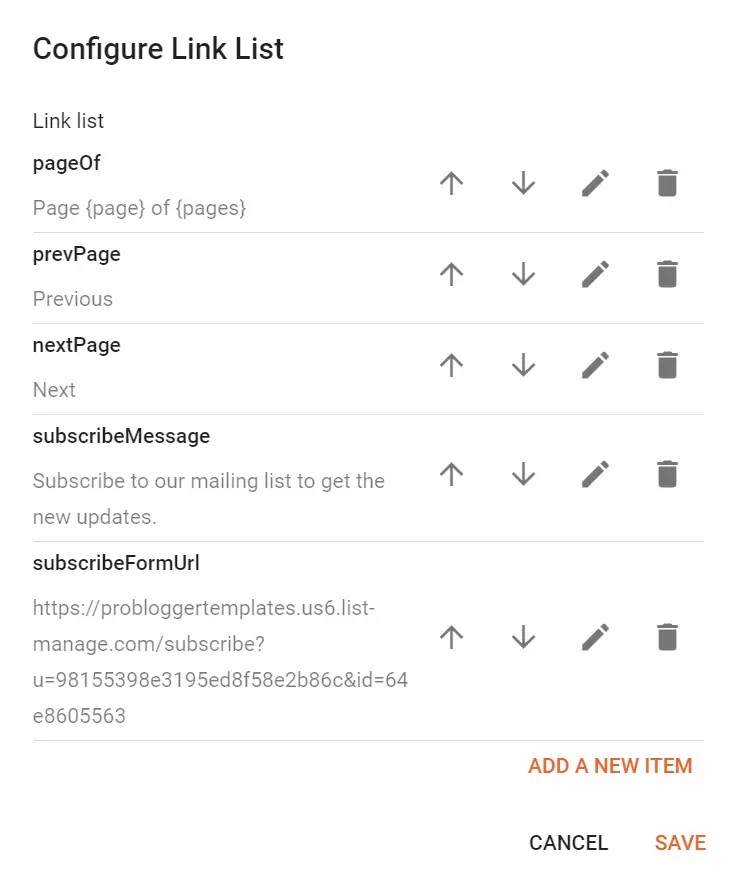 Advanced options