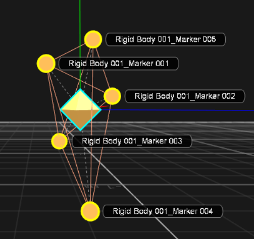 Marker Labels for a Rigid Body.