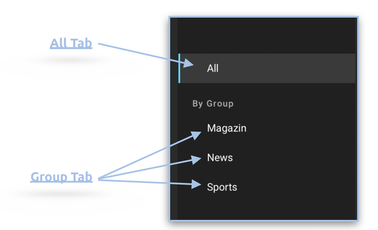 Sidebar Menu