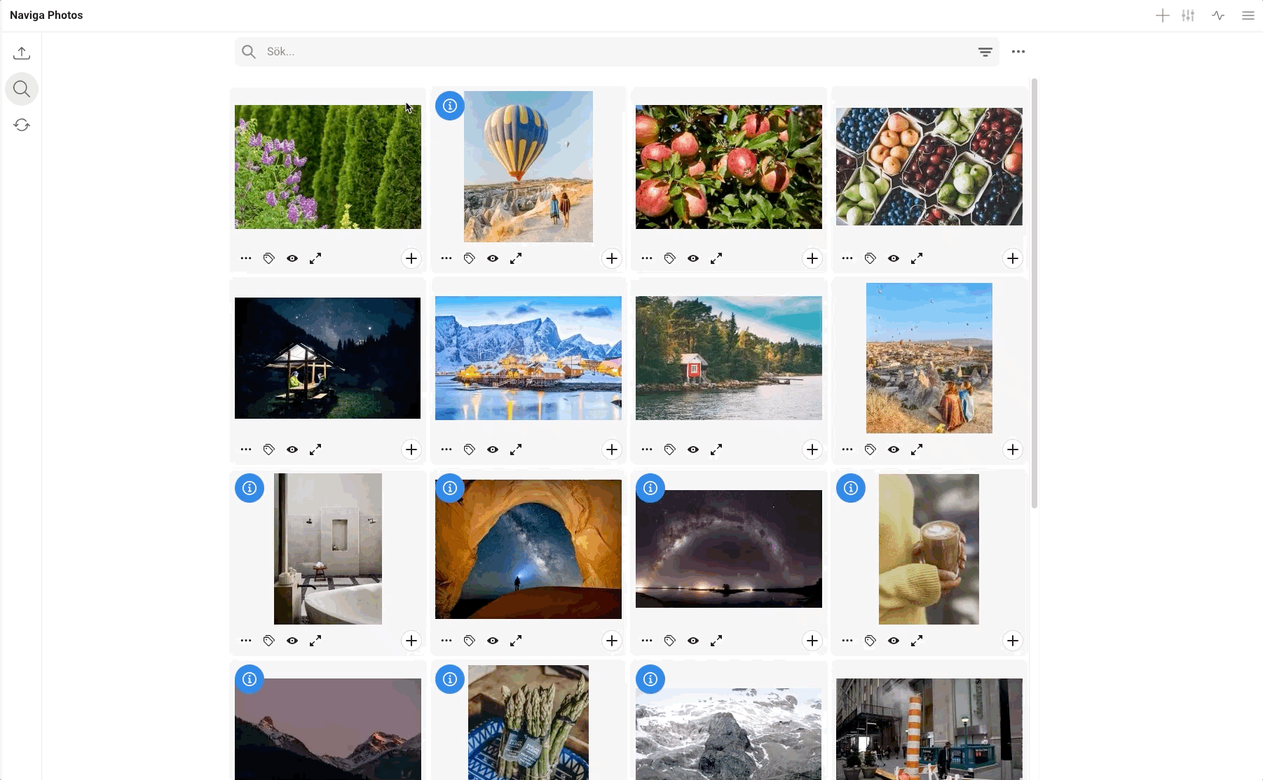 Free text search is made according to example no 1 above.