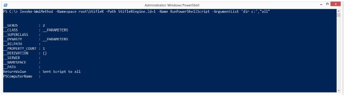 Figure 21 StifleR Client PowerShell Execution