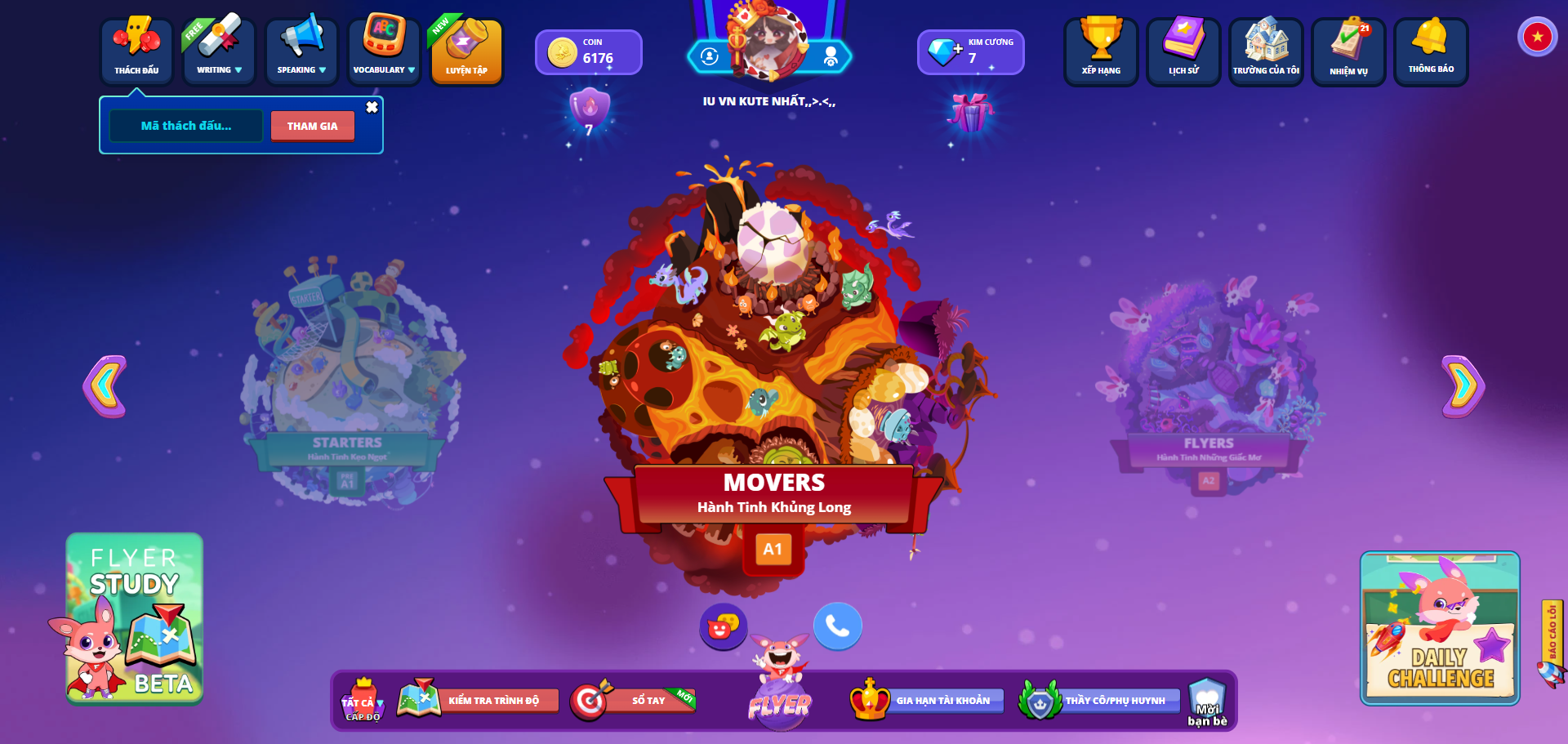 MOVERS – Hành Tinh Khủng Long (A1).