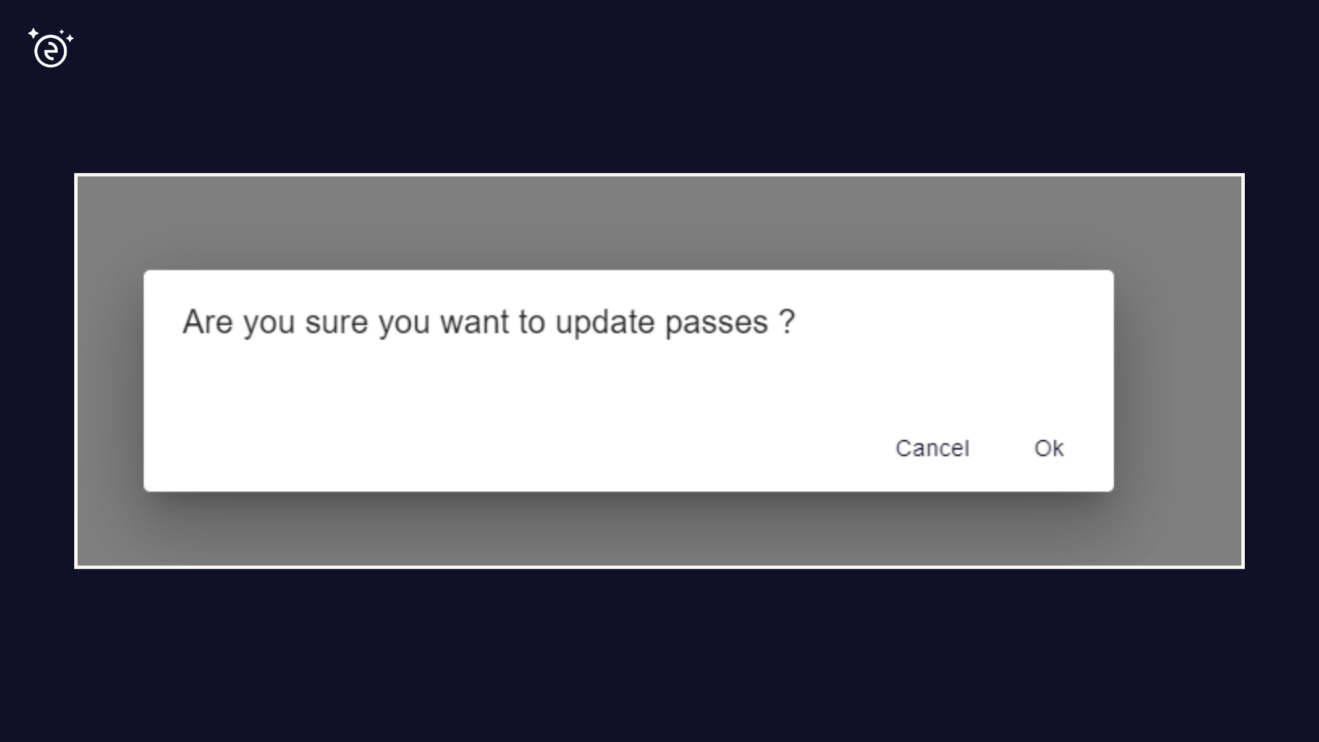 Confirm dialog before sending push update