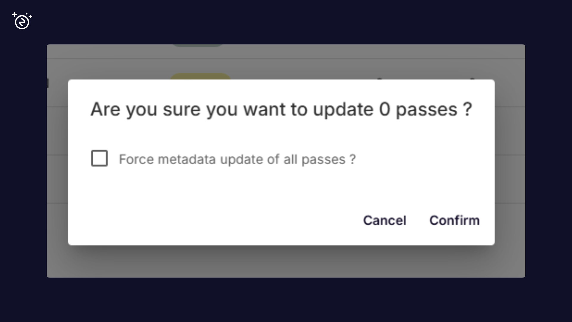 Push update UI changes