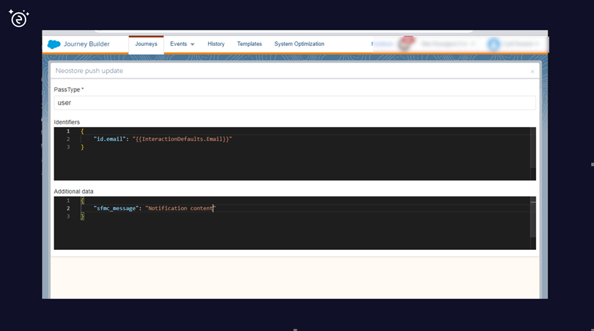 SFMC custom activity: change pass type